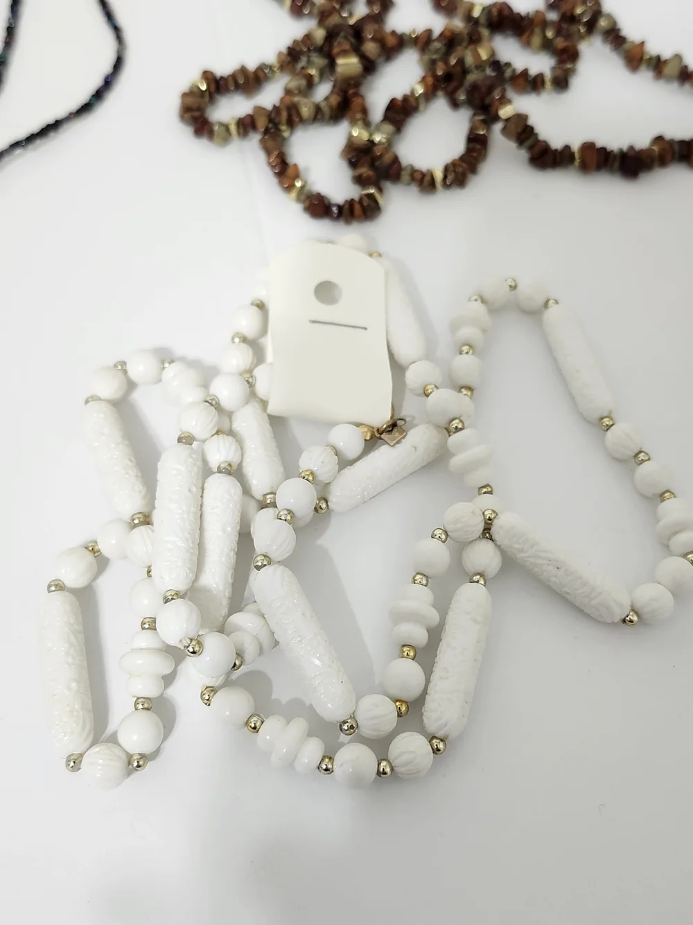 Assorted Mix Long Necklaces 12 Pieces Beaded Shell Chain Tassel Vintage To Now